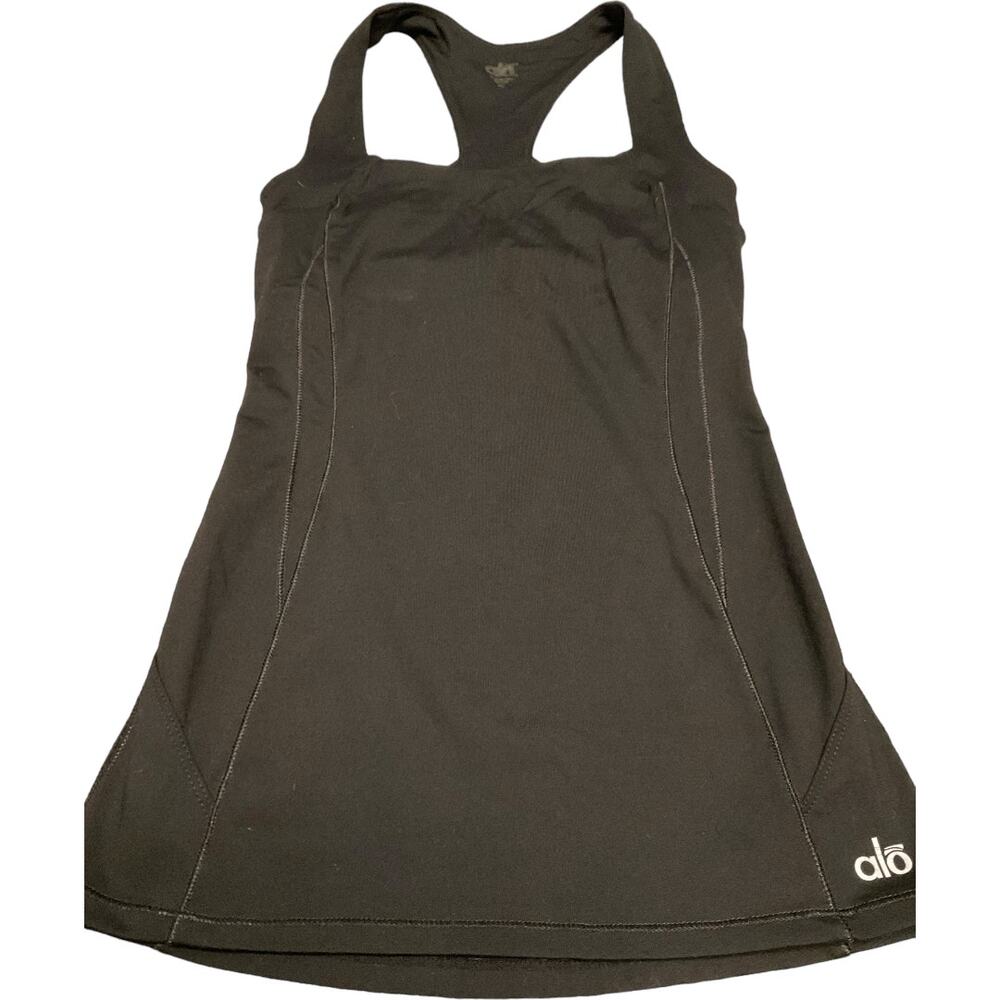 EUC Black ALO Sheer Insert Black Tank Size XS